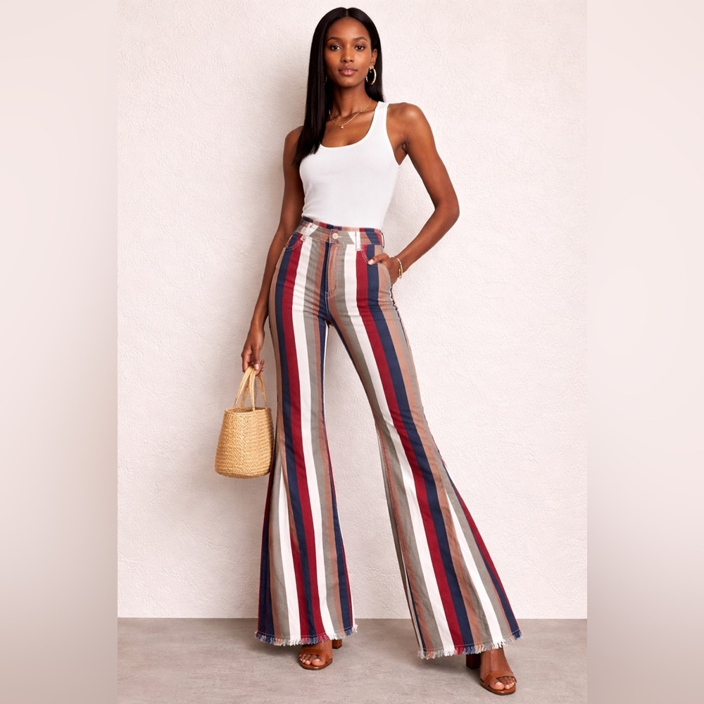Striped Flare Pants